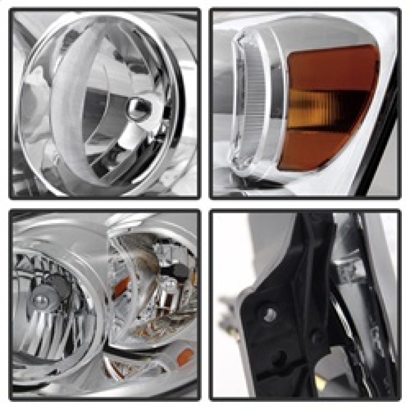 Dodge Ram 2500 Headlights - Front - SPYDER - xTune Crystal - Amber/Chrome - `06-`09