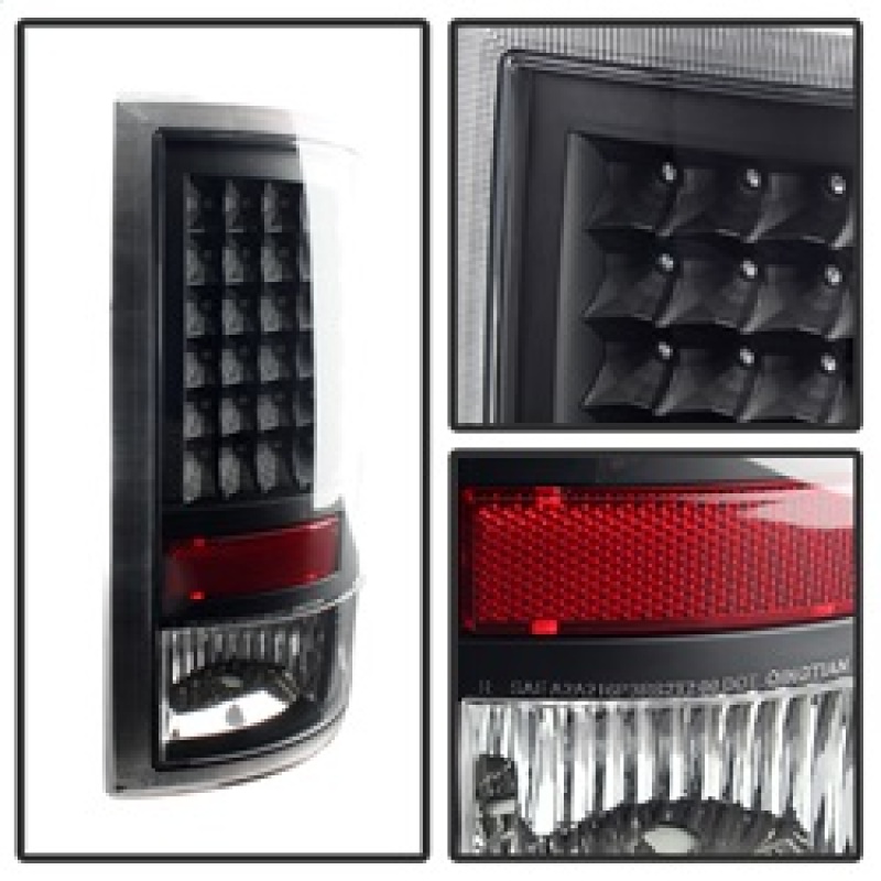 Ram 1500 Tail Lights - Rear - SPYDER - xTune LED - Incandescent Model Only - Black - `11-`14