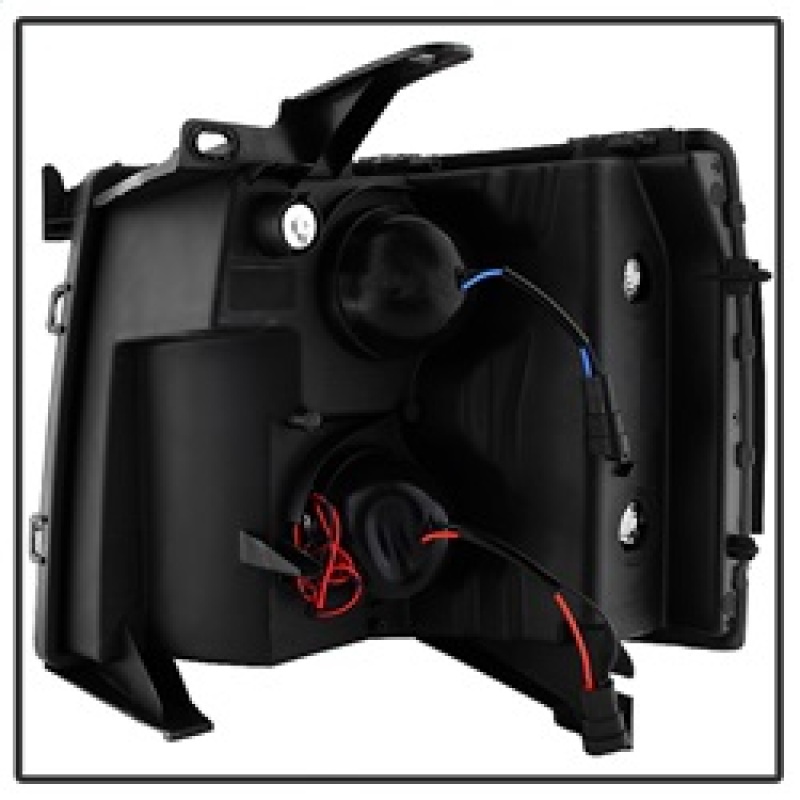 Chevrolet Silverado 2500 HD Headlights - Front - SPYDER - xTune Projector, Light Tube Style - Black - `07-`13