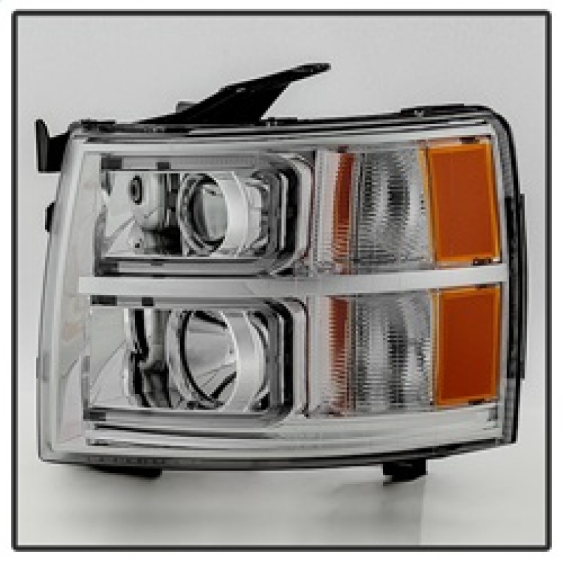 Chevrolet Silverado 1500 Headlights - Front - SPYDER - xTune Halo Projector, Light Tube Style - Chrome - `07-`13