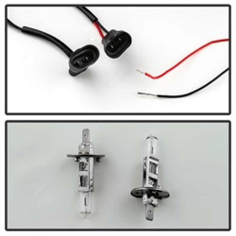 Chevrolet Silverado 2500 HD Headlights - Front - SPYDER - xTune Halo Projector, Light Tube Style - Chrome - `07-`13