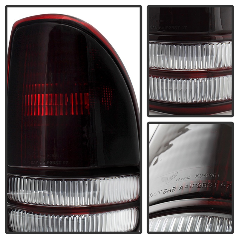 Dodge Dakota Tail Lights - SPYDER - OEM Style, xTune - Red Smoked - `97-`04
