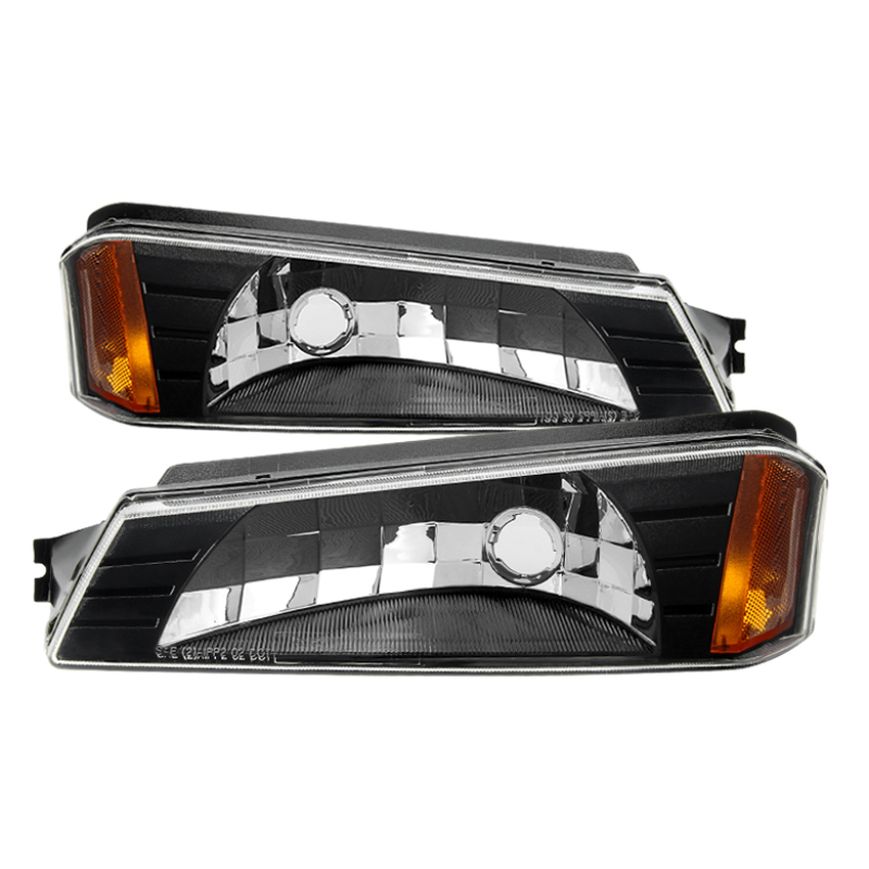 Chevrolet Avalanche 1500 Bumper Lights - SPYDER - OEM - Black - 2002