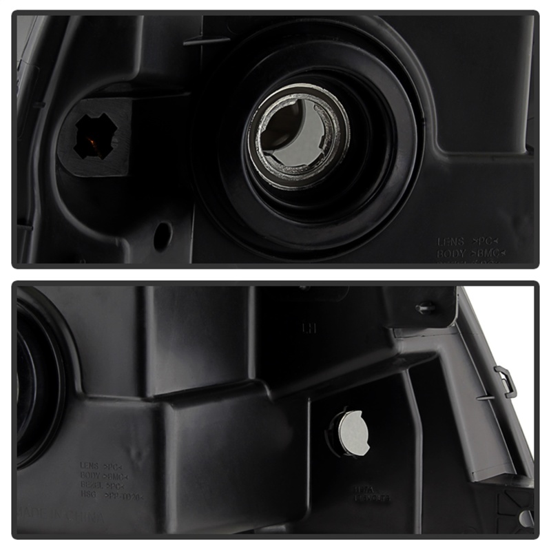 Ford F-150 Headlights - Front - SPYDER - xTune Crystal - Amber/Black Smoked - `04-`08