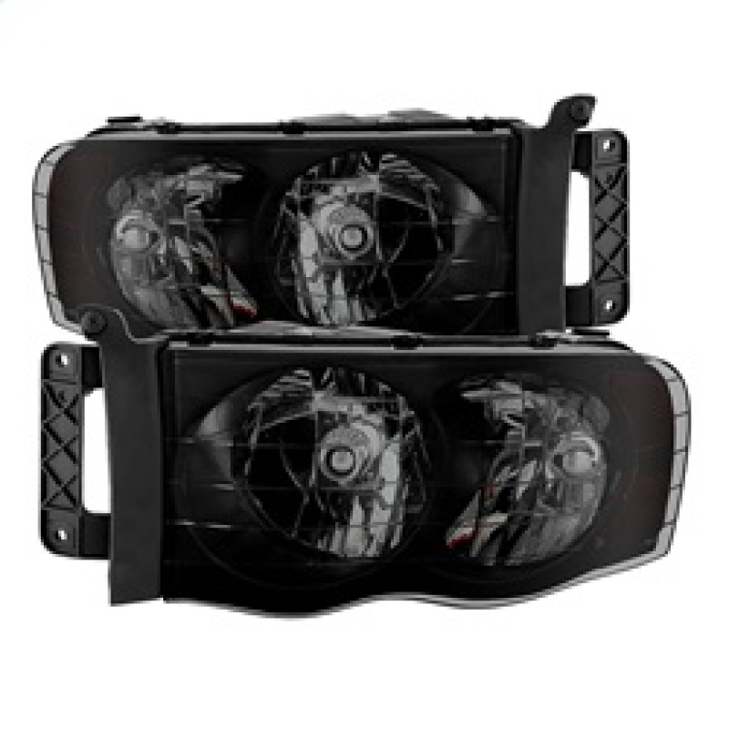 Dodge Ram 1500 Headlights - Front - SPYDER - xTune Crystal - Amber/Black Smoke - `02-`05