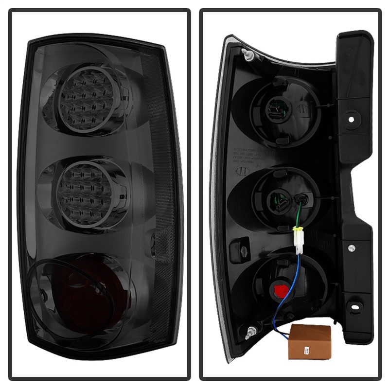Chevrolet Suburban Tail Lights - Rear - SPYDER - XTune LED, Black Housing - Smoked - `07-`14