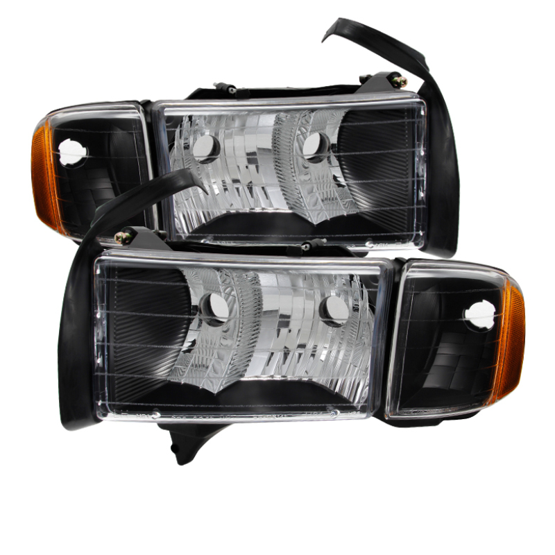 Dodge Ram Sport Headlights - SPYDER - xTune - Black - `99-`02