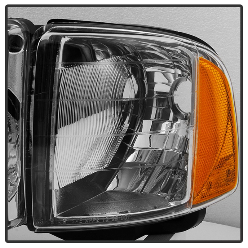 Dodge Ram Sport Headlights - SPYDER - xTune - Chrome - `99-`02