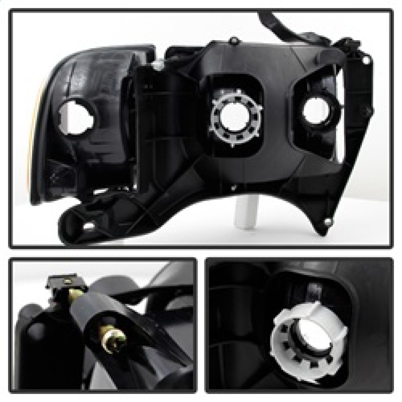 Dodge Ram Headlights - SPYDER - xTune - Smoked - `99-`02