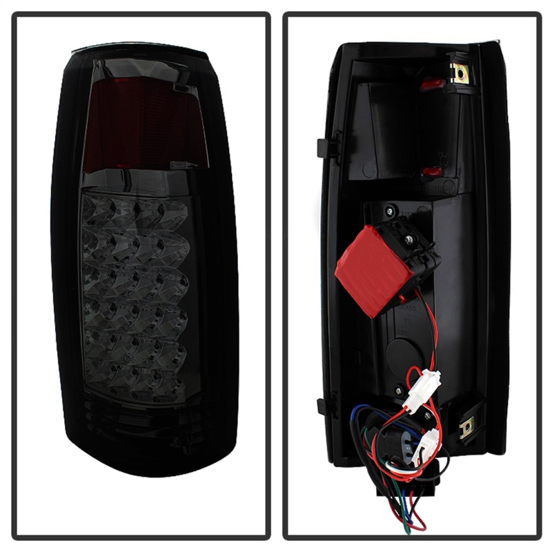 GMC Yukon Tail Lights - Rear - SPYDER - xTune LED with 3rd LED Brake Light, Smoked - Smoked - `99-`00