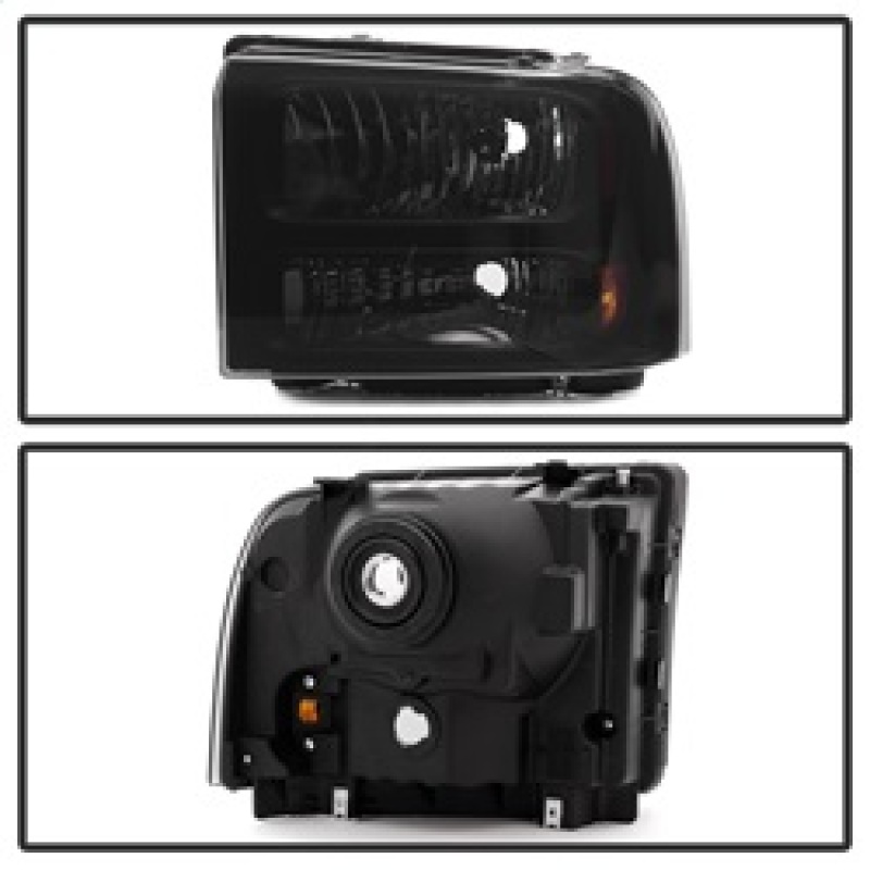 Ford Excursion Headlights - Front - SPYDER - xTune - Black Smoked - `00-`04