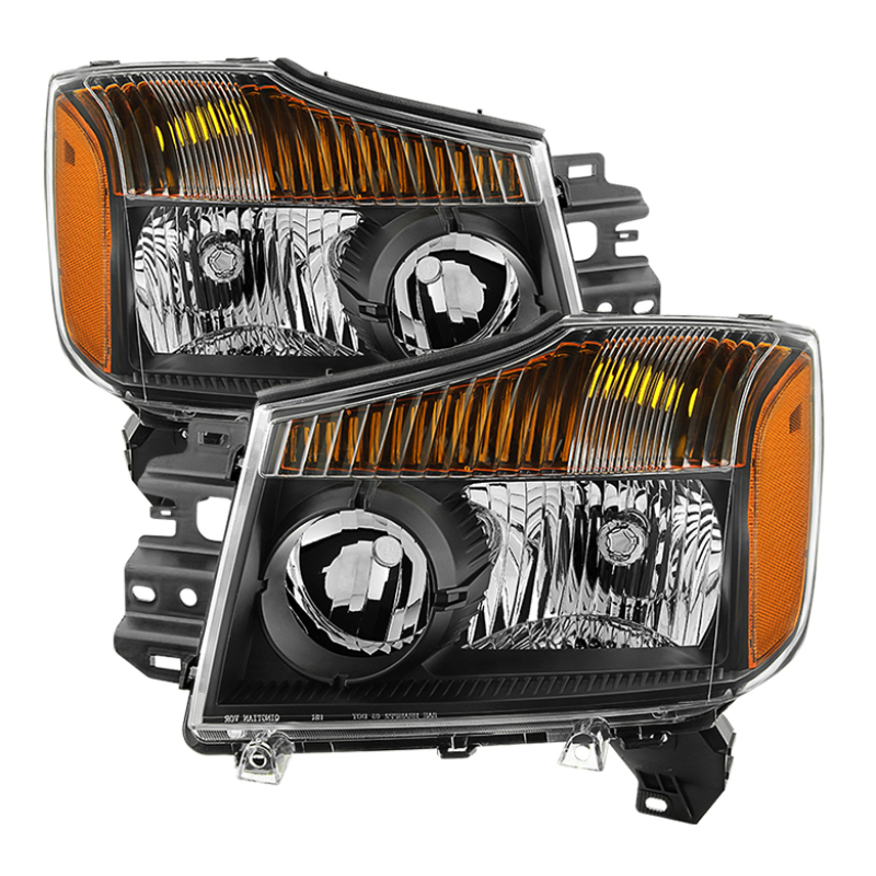 Nissan Titan Headlights - SPYDER - xTune - Black - `04-`15