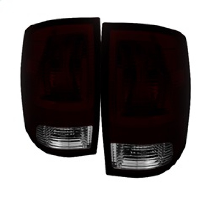 Ram 1500 Tail Lights - Rear - SPYDER - xTune OEM Style - Dark Red - `11-`15