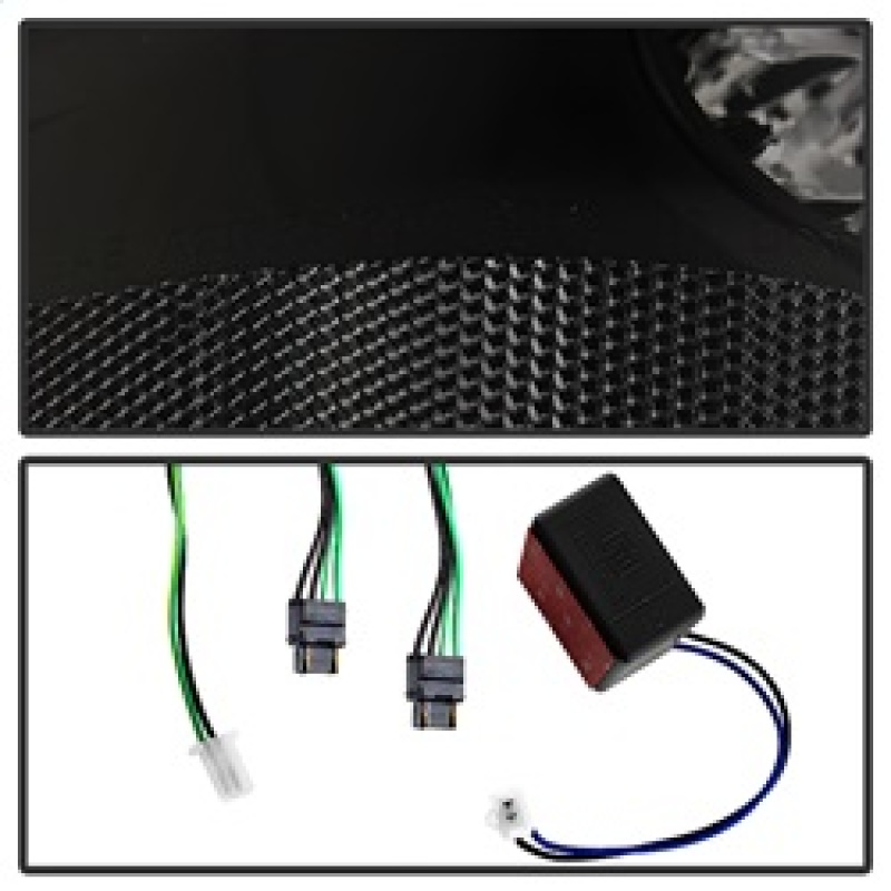 GMC Yukon Tail Lights - Rear - SPYDER - xTune LED - Black Smoked - `07-`14