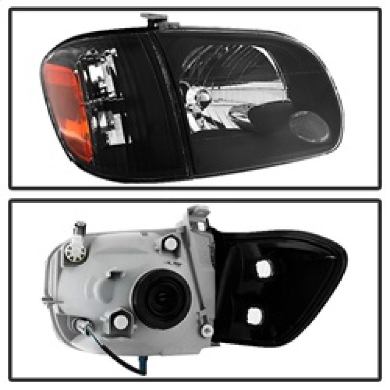 Toyota Tundra Headlights & Corner Lights - Front - SPYDER - xTune OEM Style w/Corner Lights - Black - `05-`06