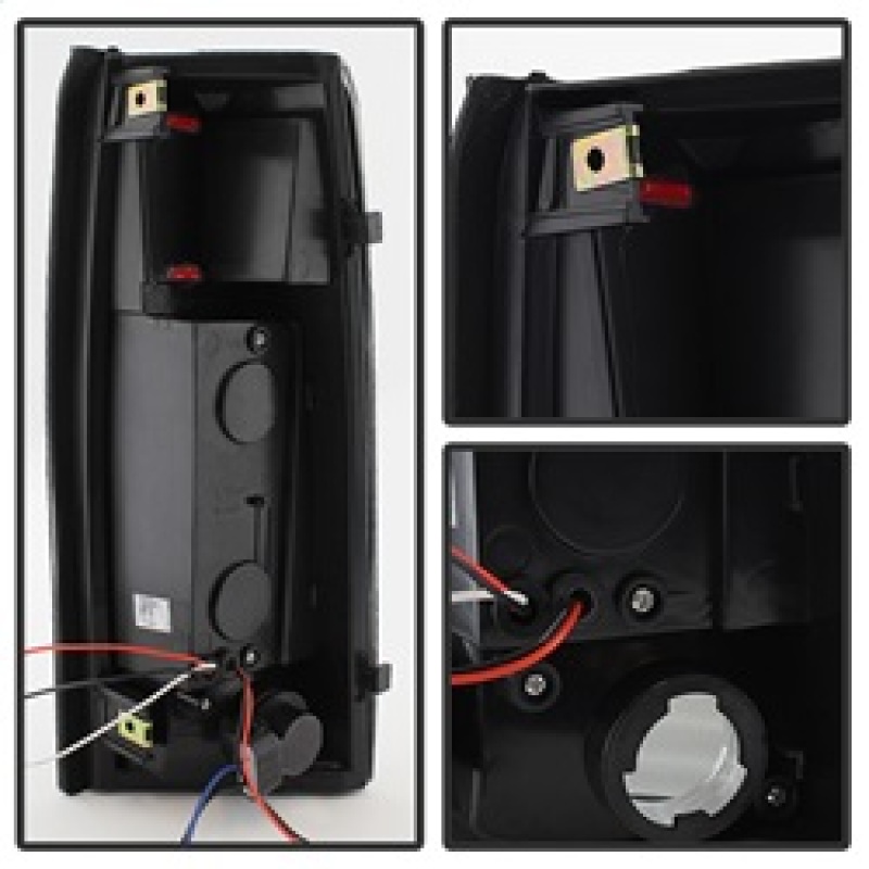 GMC Yukon Tail Lights - Rear - SPYDER - xTune LED - Black Smoked - `99-`00