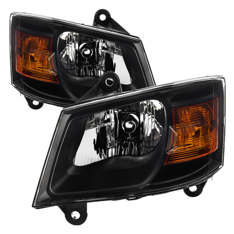 Dodge Grand Caravan Headlights - SPYDER - OEM Style, xTune - Black - `08-`10