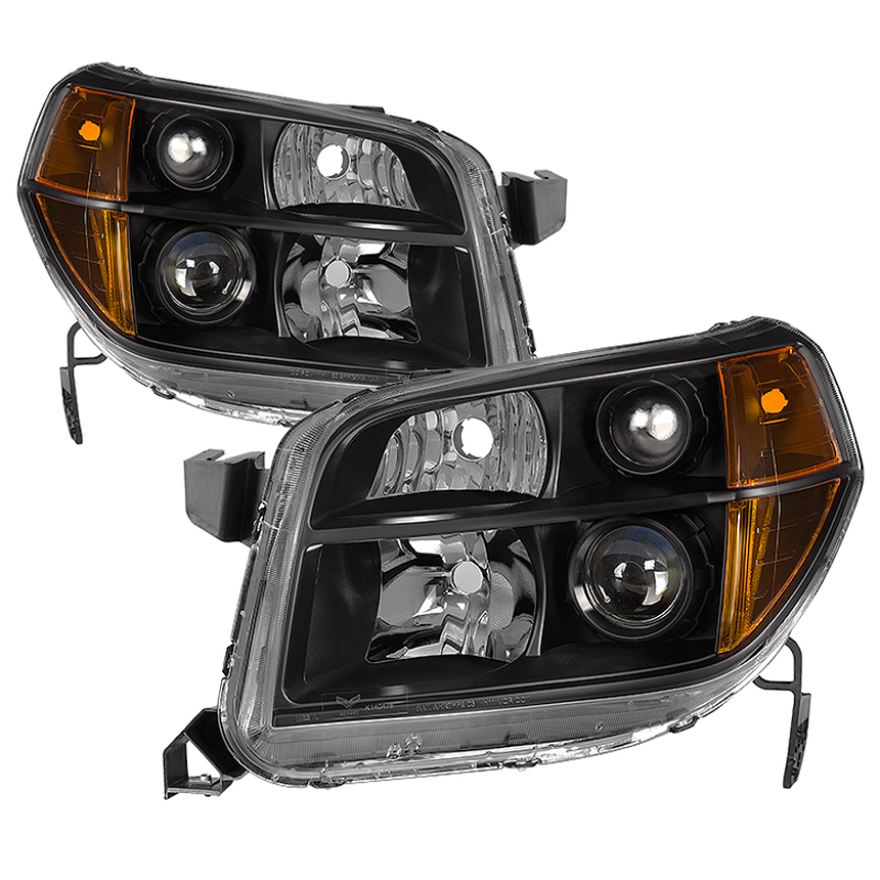Honda Pilot Headlights - SPYDER - OEM Style - Black - `06-`08