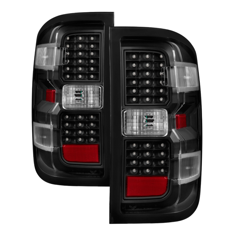 Chevrolet Silverado 1500 Tail Lights - SPYDER - xTune LED - Black - `14-`16