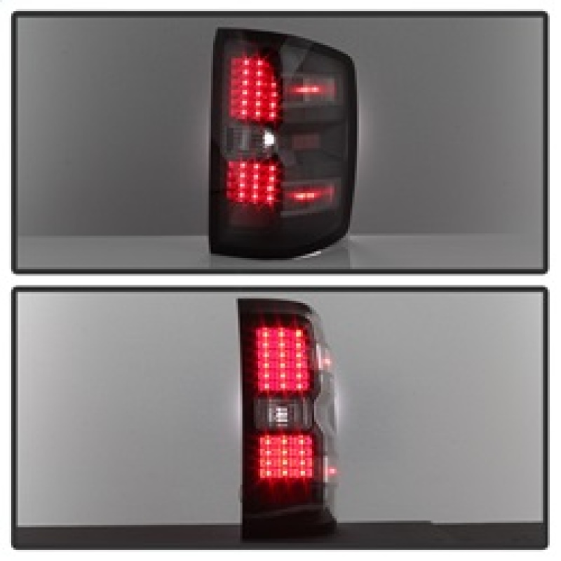 Chevrolet Silverado 1500 Tail Lights - SPYDER - xTune LED - Black - `14-`16