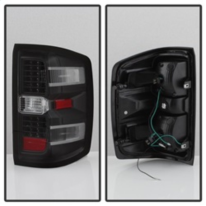 Chevrolet Silverado 1500 Tail Lights - SPYDER - xTune LED - Black - `14-`16