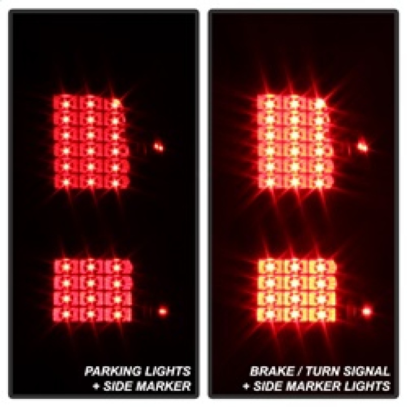 Chevrolet Silverado 1500 Tail Lights - SPYDER - xTune LED - Black - `14-`16