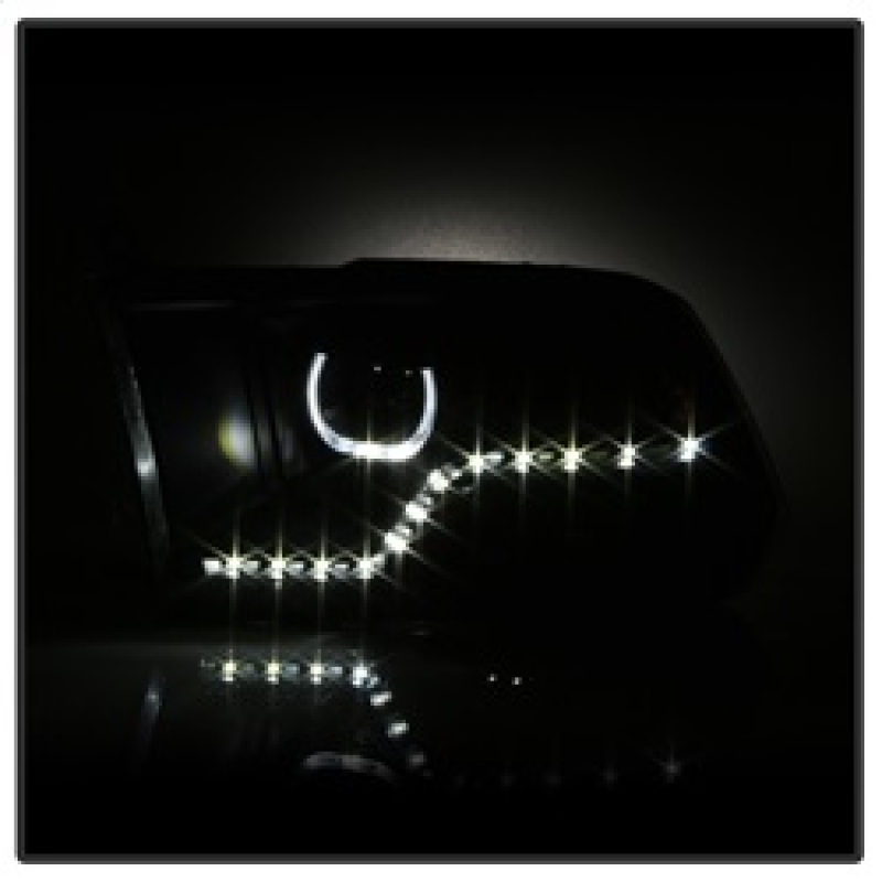Dodge Ram Headlights - SPYDER - Halo LED Projector - Black - `09-`14