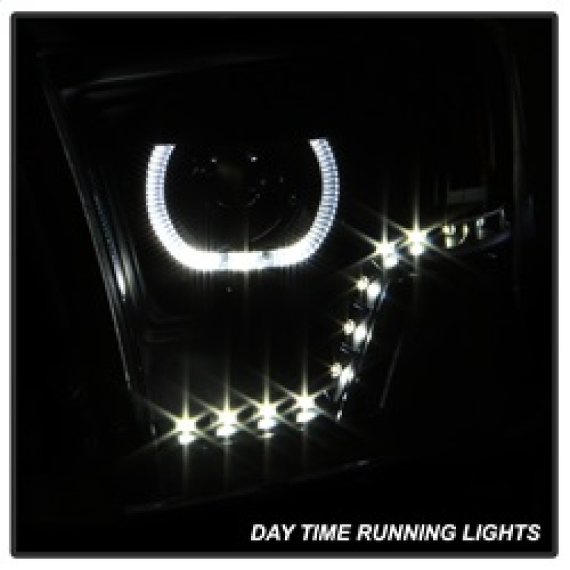 Dodge Ram Headlights - SPYDER - Halo LED Projector - Black - `09-`14
