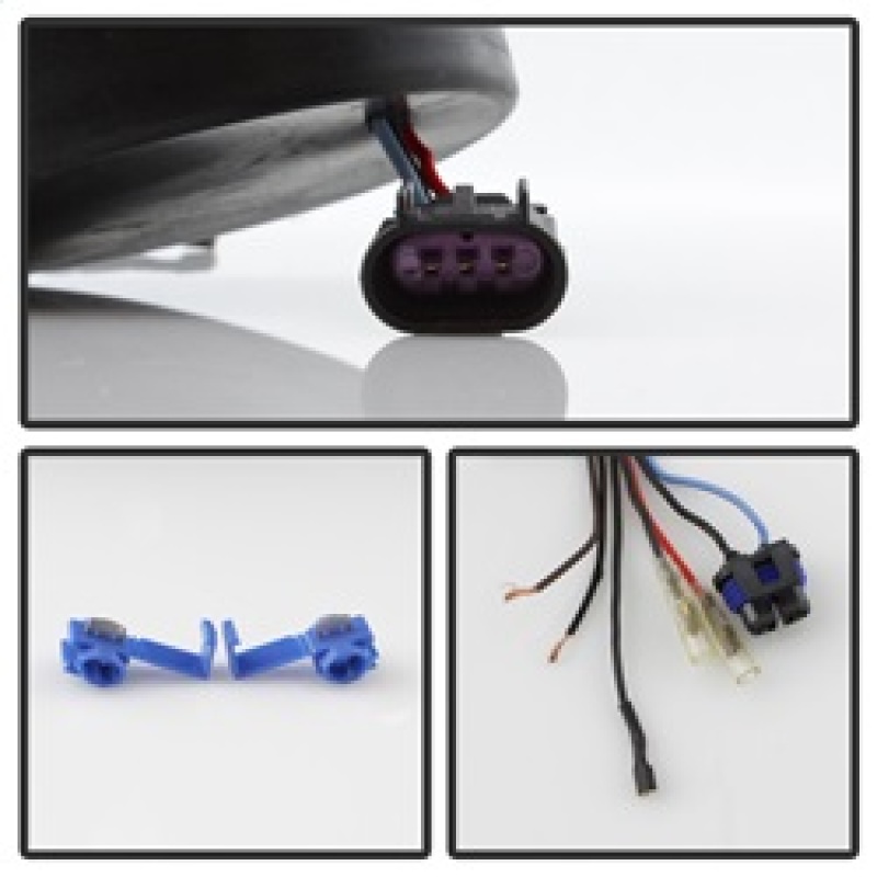 Dodge Ram Headlights - SPYDER - Halo LED Projector - Black - `09-`14