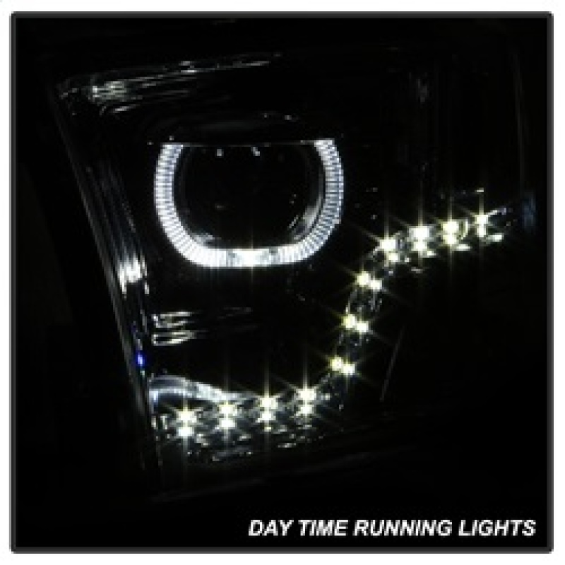 Dodge Ram Headlights - SPYDER - Halo LED Projector - Chrome - `09-`14