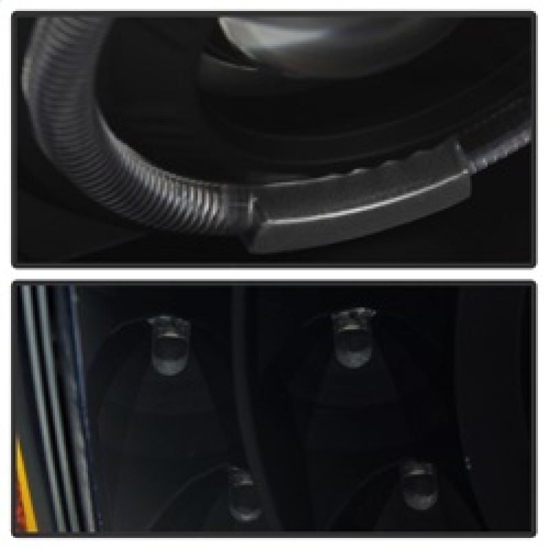 Chevrolet Silverado Headlights - SPYDER - Projector 4pcs - LED Halo - Black - `03-`06