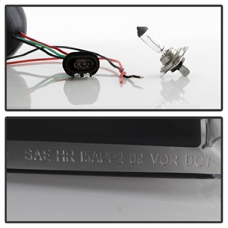 Ford F150 Headlights - SPYDER - xTune Light Bar DRL - Black - `09-`14