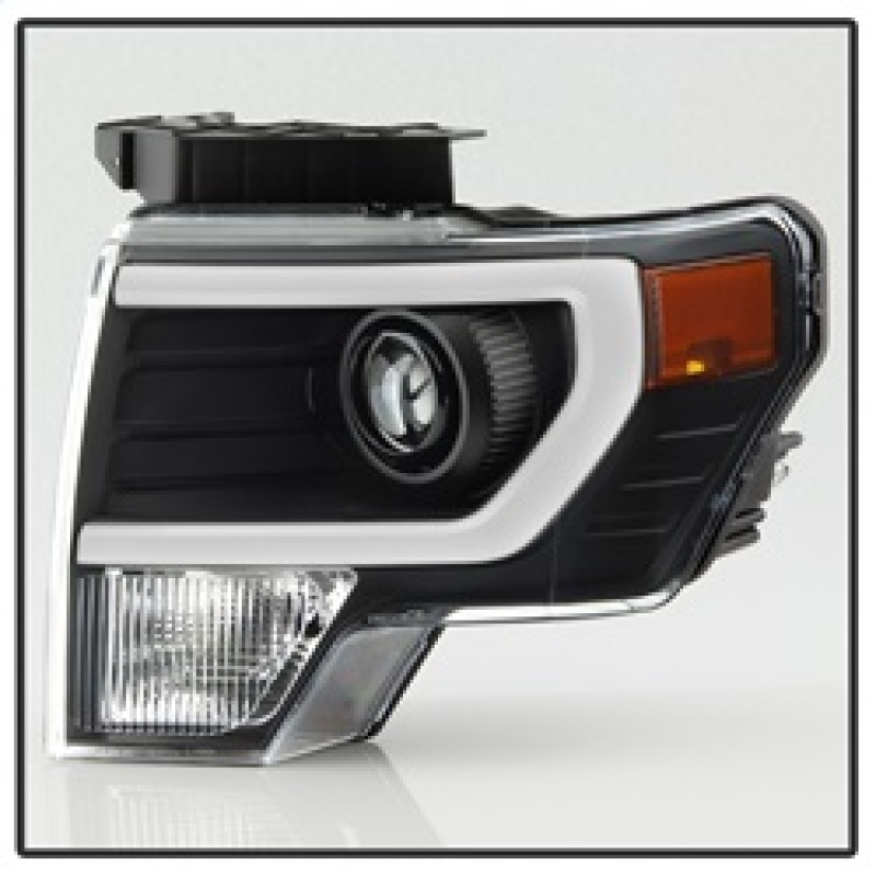 Ford F150 Headlights - SPYDER - xTune Light Bar DRL - Black - `09-`14
