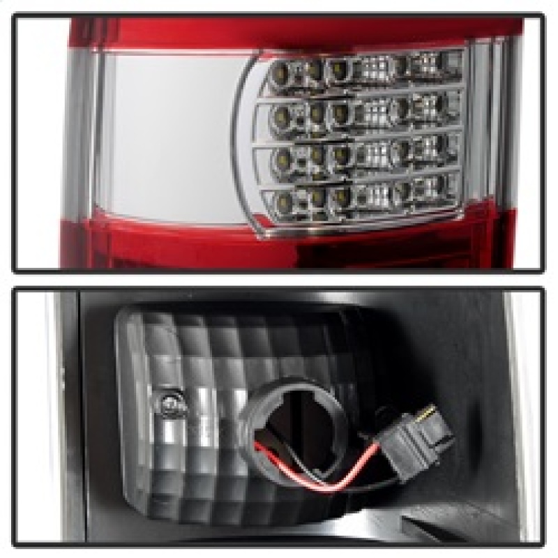 Chevrolet Silverado Tail Lights - SPYDER - XTune LED - Red Clear - `03-`06