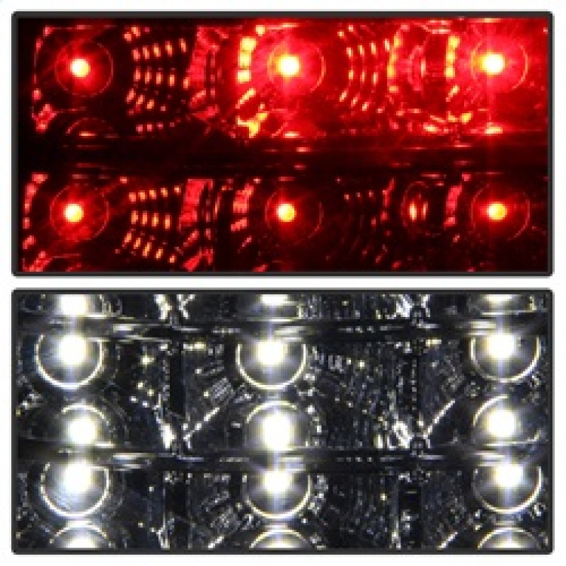 Chevrolet Silverado Tail Lights - SPYDER - XTune LED - Red Clear - `03-`06