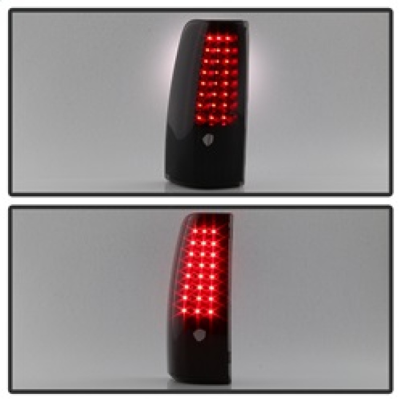 Chevrolet Silverado 3500 Tail Lights - SPYDER - xTune Version 2 - Black Smoke - `99-`02