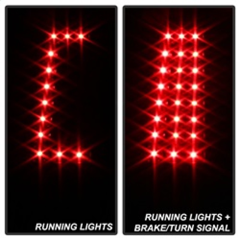 Chevrolet Silverado 3500 Tail Lights - SPYDER - xTune Version 2 - Black Smoke - `99-`02