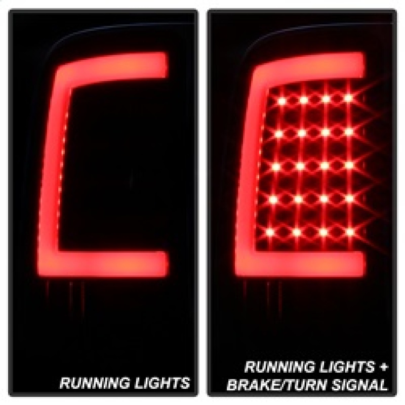 GMC Sierra 1500 Tail Lights - SPYDER - xTune LED - Black Smoke - `07-`13