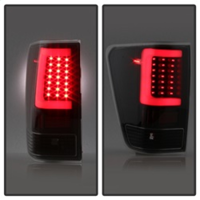 Nissan Titan Tail Lights - SPYDER - Light Bar LED - Black - `04-`15