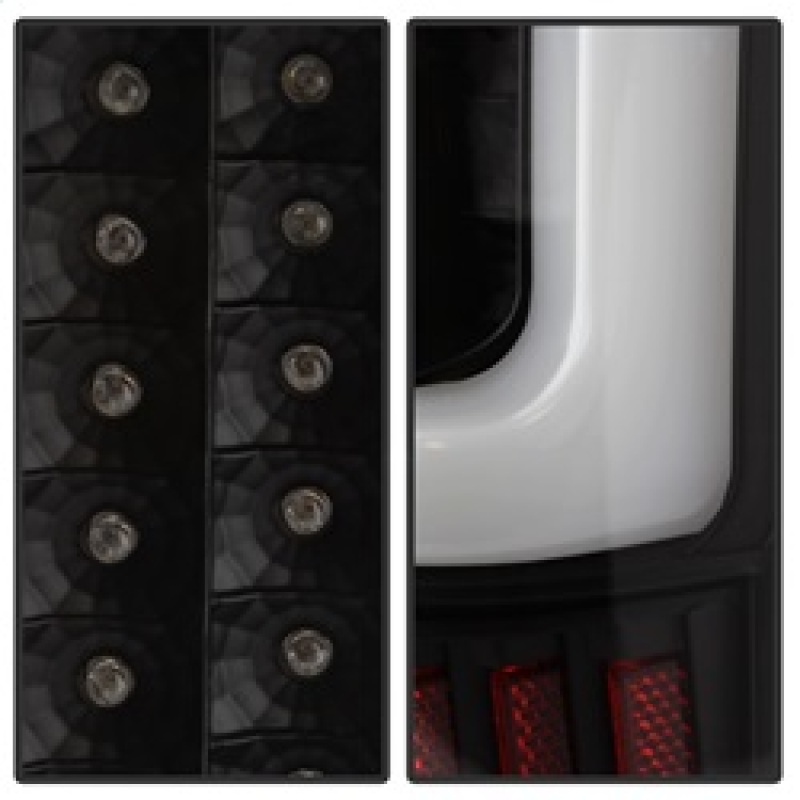 Nissan Titan Tail Lights - SPYDER - Light Bar LED - Black - `04-`15