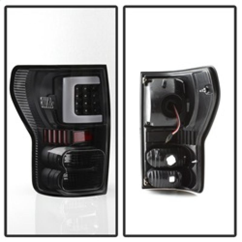 Toyota Tundra Tail Lights - SPYDER - Light Bar LED - Black - `07-`13