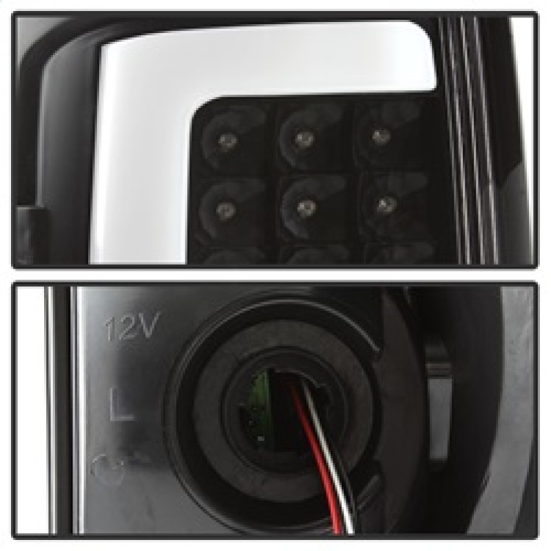 Toyota Tundra Tail Lights - SPYDER - Light Bar LED - Black - `07-`13