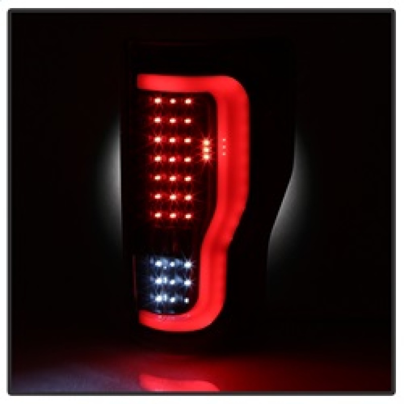 Ford F-250 Super Duty Tail Lights - SPYDER - xTune LED - Black Smoke - `17-`18