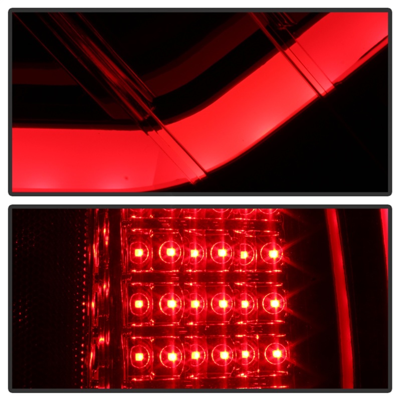Ford F-150 Tail Lights - SPYDER - Light Bar LED - Red Clear - `09-`14
