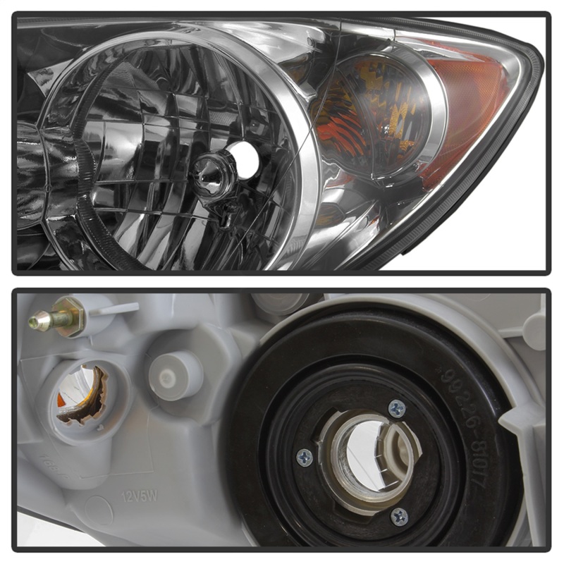 Toyota Camry Headlights - SPYDER - OEM Style - Chrome - `05-`06