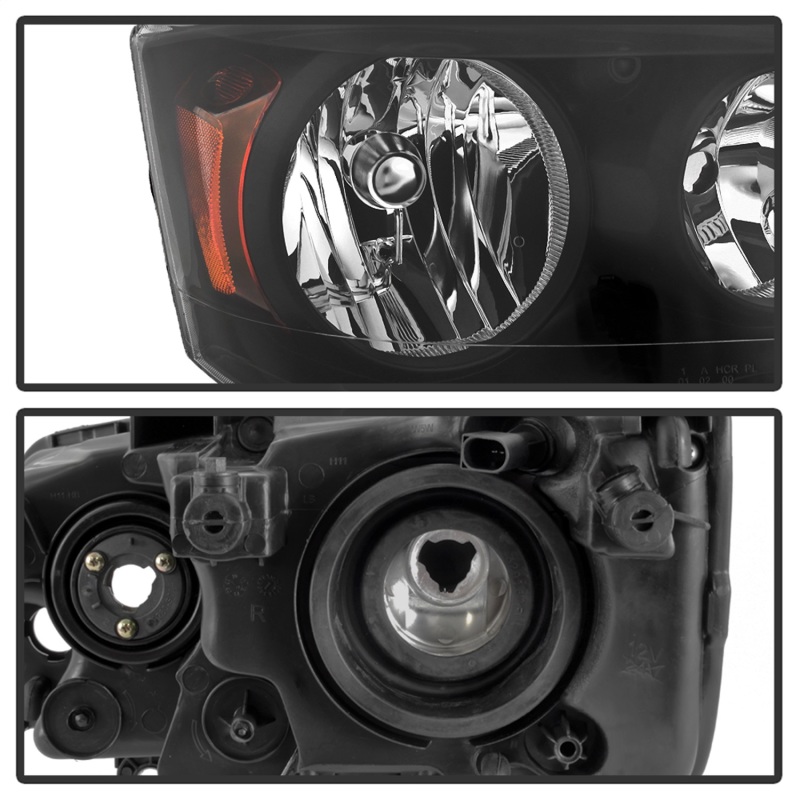 Dodge Grand Caravan Headlights - SPYDER - xTune - Black - `11-`17