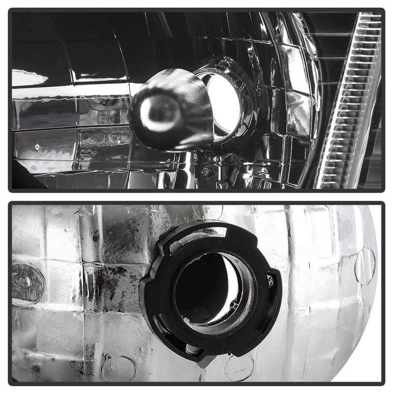 Ford Explorer Sport Headlights - SPYDER - OEM Style w/Corner - Black - `01-`03