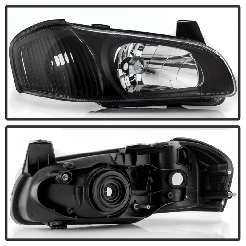 Nissan Maxima Headlights - SPYDER - OEM Style - Black - `00-`01