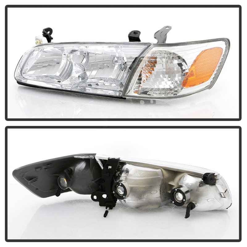 Toyota Camry Headlights - SPYDER - OEM Style - Chrome - `00-`01