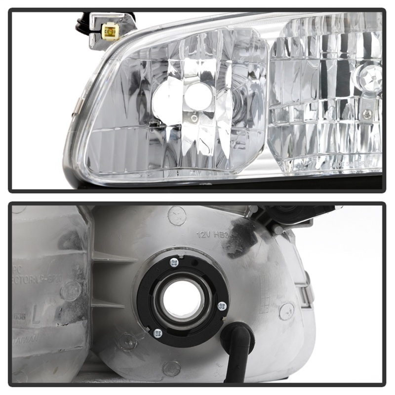 Toyota Camry Headlights - SPYDER - OEM Style - Chrome - `00-`01